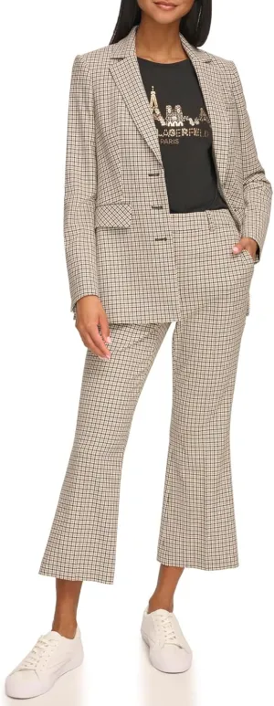 Karl Lagerfeld Paris Women's Pattern Blazer