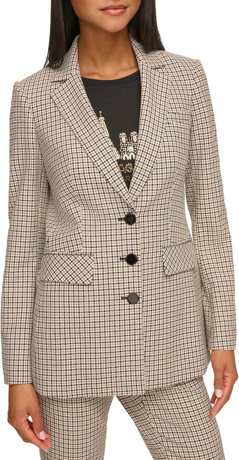 Karl Lagerfeld Paris Women's Pattern Blazer