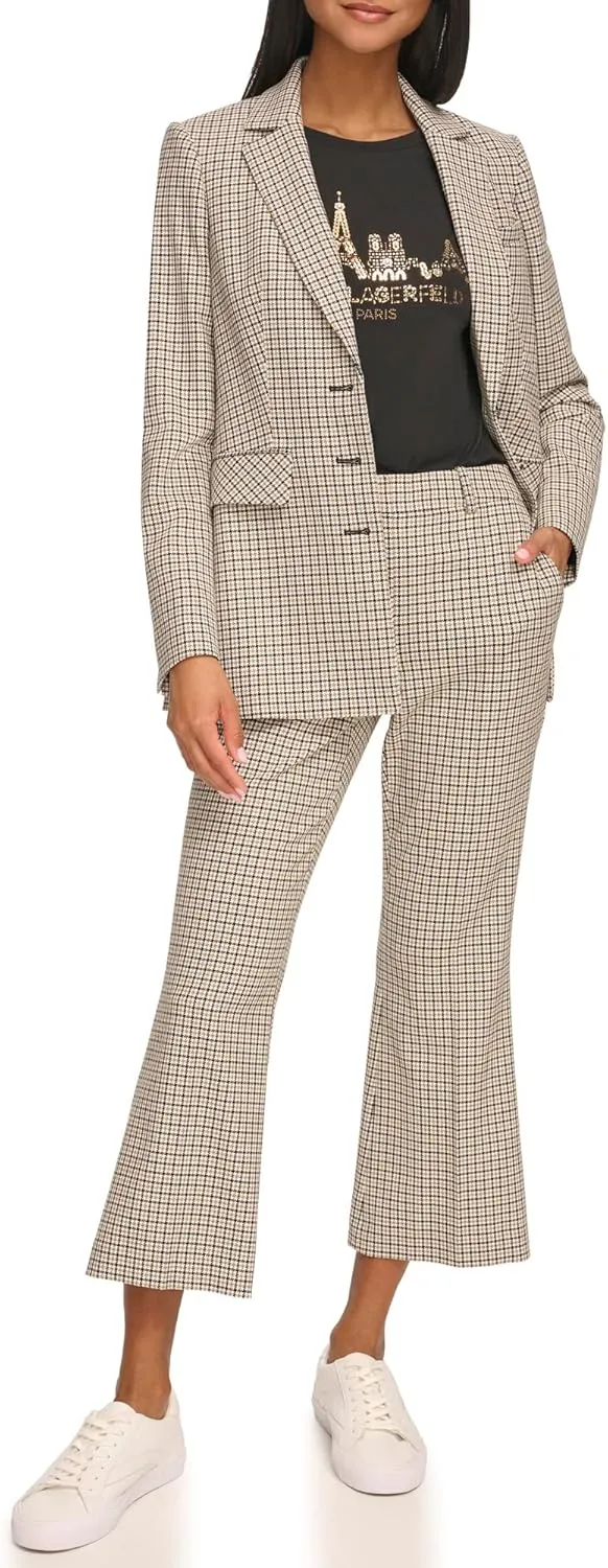 Karl Lagerfeld Paris Women's Pattern Blazer