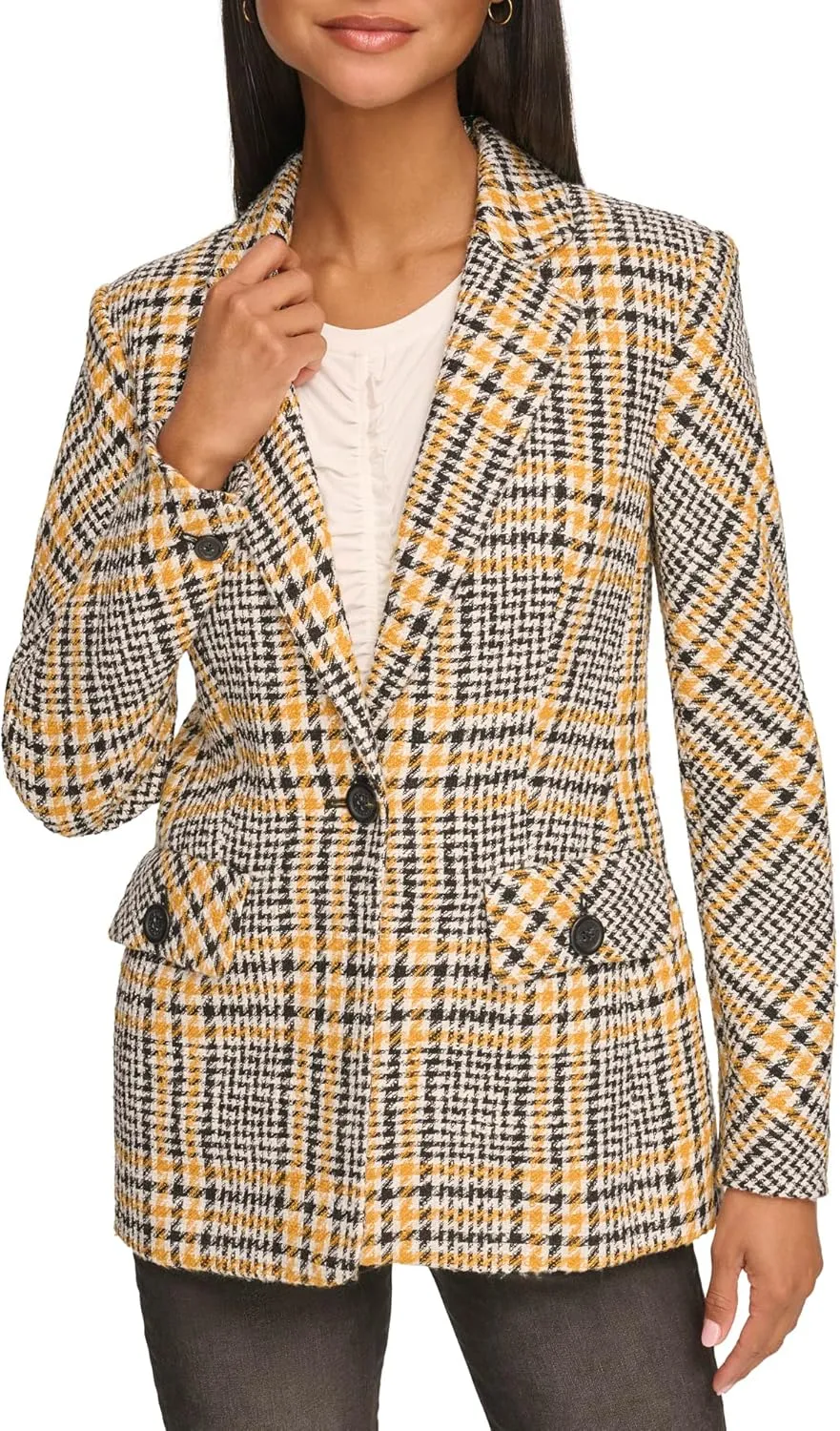 Karl Lagerfeld Paris Women's Tweed Blazer