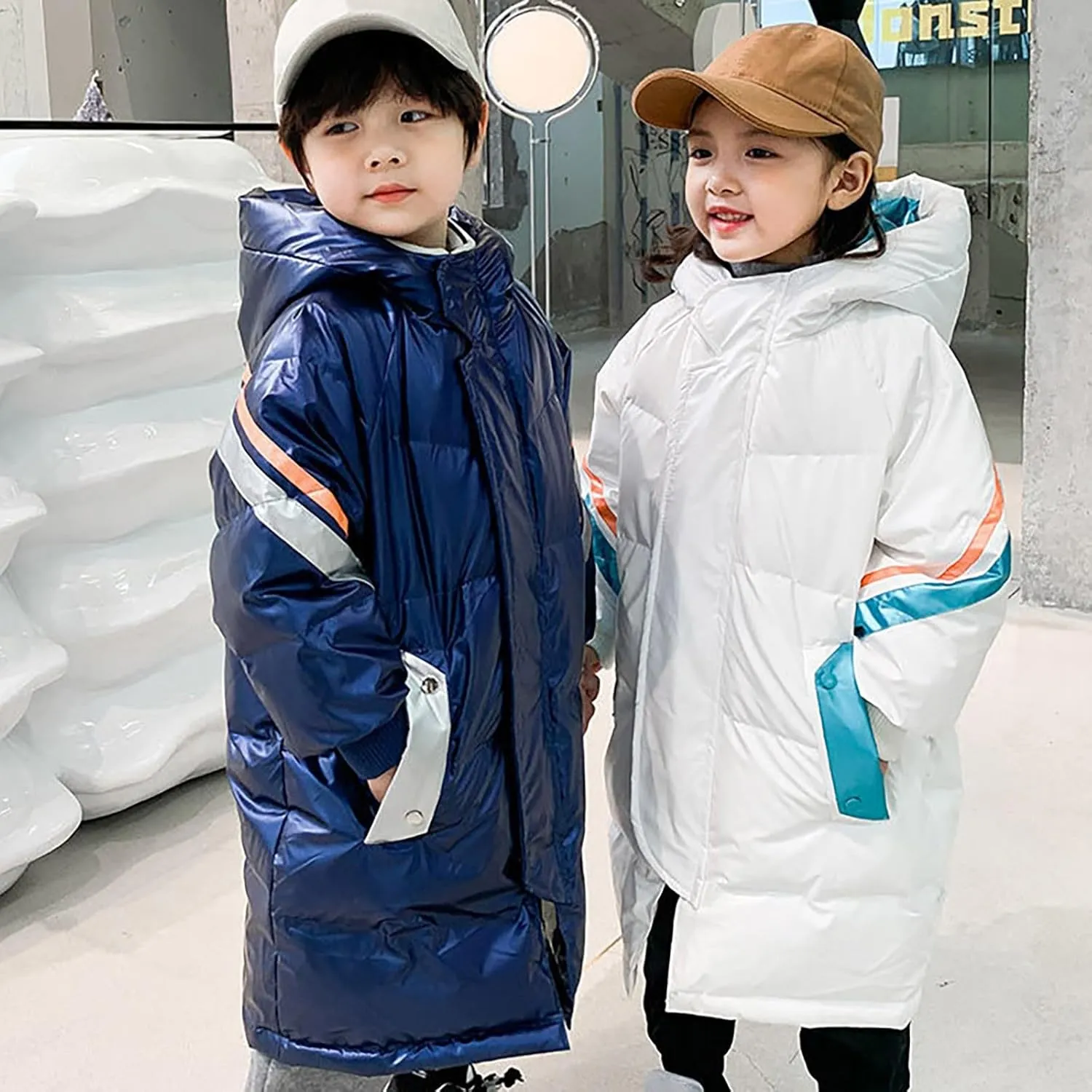 Kids Toddler Baby Girls Boys Winter Warm Thick Solid Cotton Long Sleeve Padded Jacket Coat Winter Jacket Boys Size
