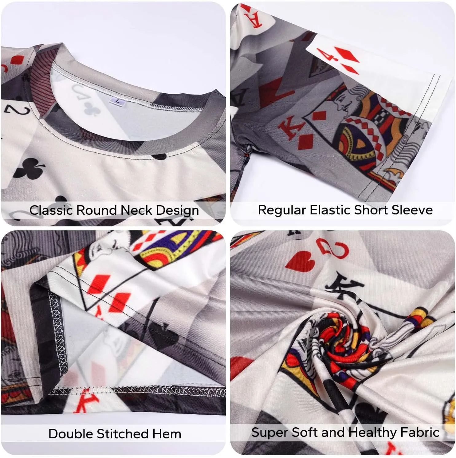 KYKU Men's Print Graphic T Shirt Short Sleeve Summer T-Shirt Novelty Casual Tee