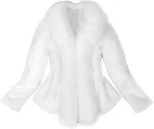 LCMTWX Winter Coat Women Long Furry Women Long Jacket Faux Sleeve Short Warm Women's Coat Vintage Parka Shaggy Jacket Coats