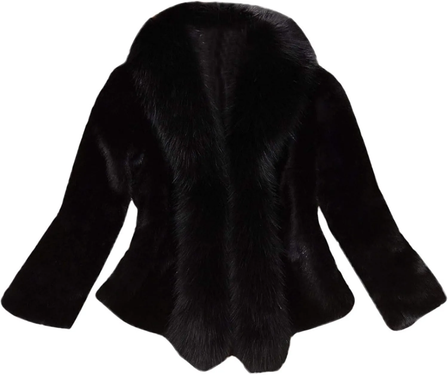 LCMTWX Womens Winter Outerwear Faux Fur Long Jacket Faux Sleeve Short Warm Women's Coat Long Sleeve Pockets Shaggy Purple