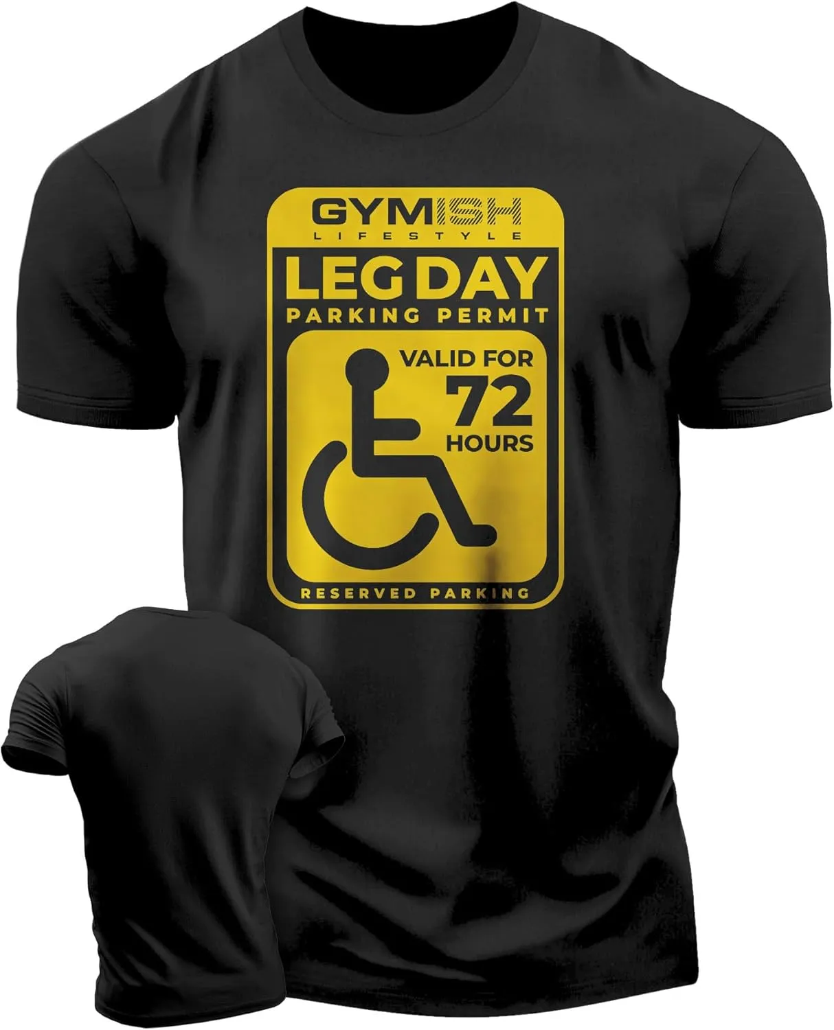 Leg Day Parking Permit Workout T-Shirt, Lifting Gym Shirt Air Freshener Funny Gift Set
