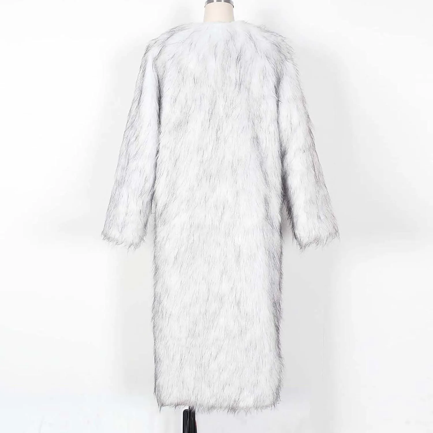Long Faux Fur Coats for Women Open Front Cardigan Fuzzy Fleece Jacket Warm Winter Coats Fashion Outfits 2024