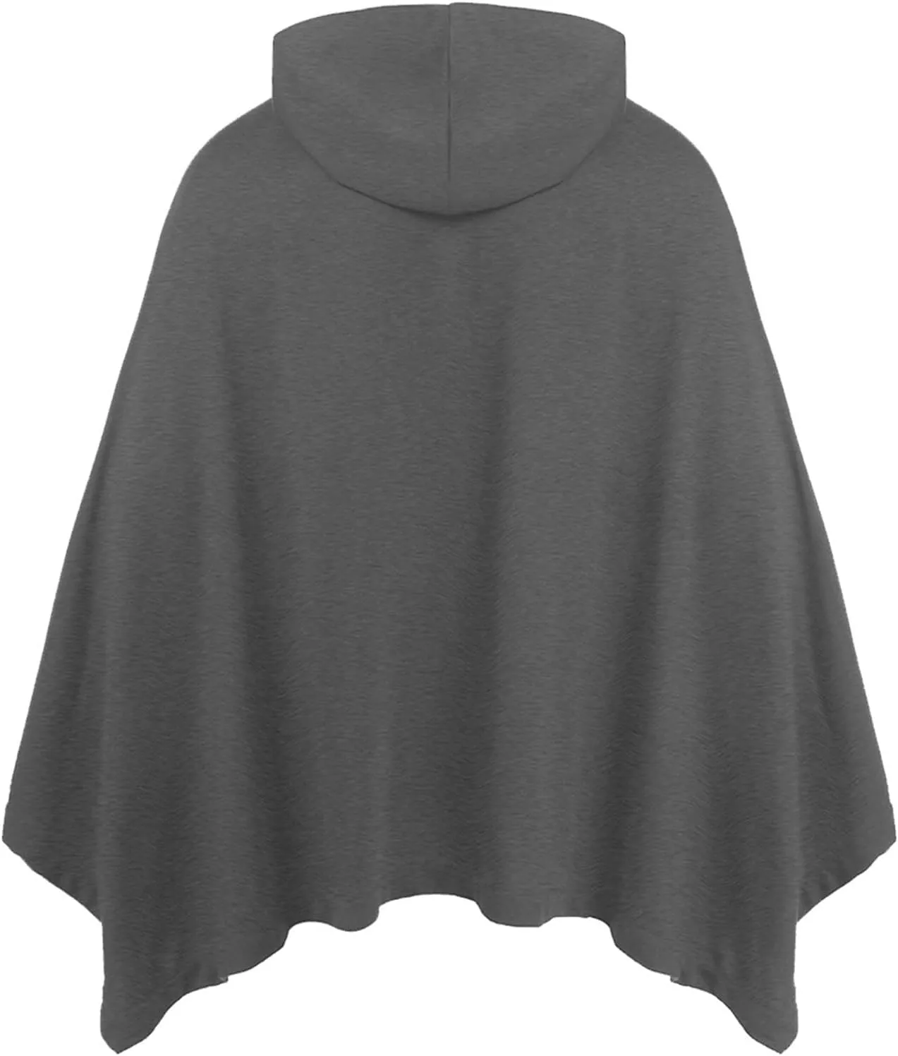 Maiyifu-GJ Men's Casual Hooded Poncho Cape Oversized Batwing Sleeves Hoodies Pullover Loose Fit Cloak Coat Top with Pocket