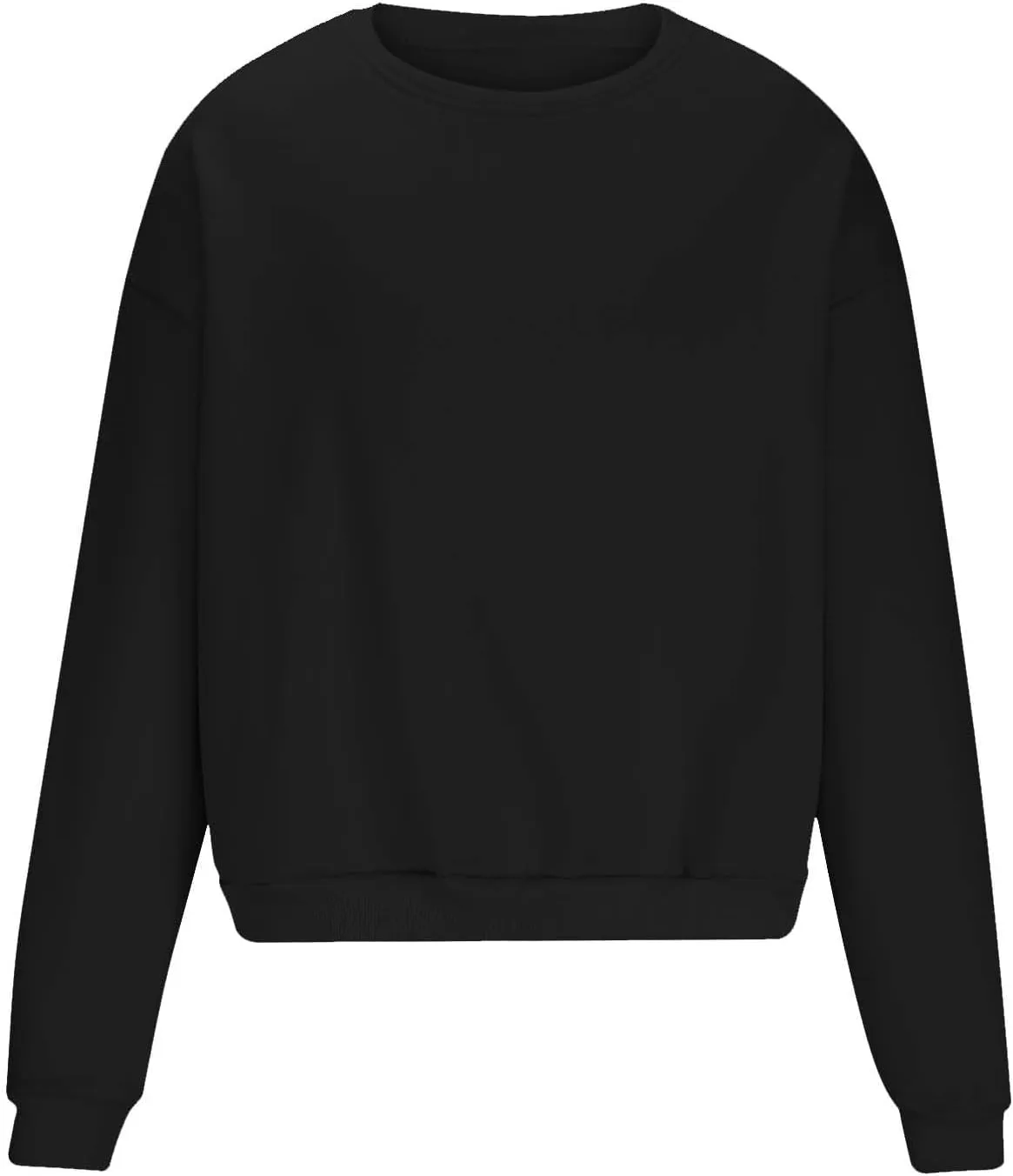 Men Oversized Sweatshirt Fleece Crewneck Long Sleeve Drop Shoulder Pullover Sweatshirts Soft Loose Basic Fall Outfits