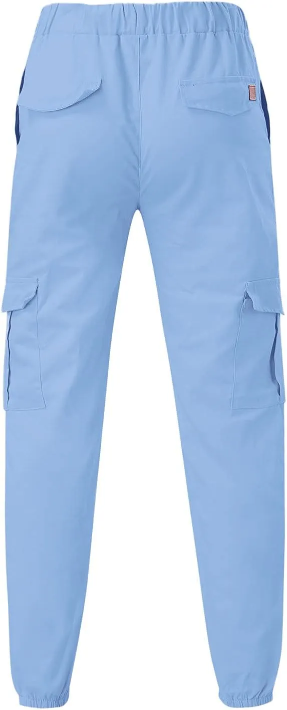Mens 2023 Fashion Joggers Hiking Sweatpants Drawstring Waist Pants Work Sports Loose Fit Trousers with Pockets
