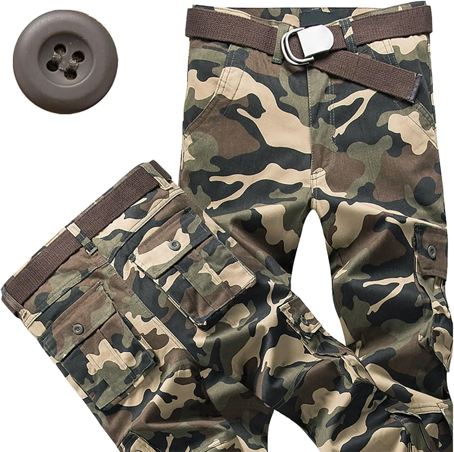 Mens Ankle Banded Pants Straight Leg Cargo Sweatpant Tactical Jogger Pant Man Young Mens Sweatpants Tech Pants