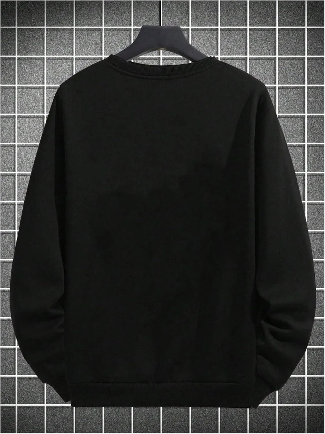 Men's Bear Graphic Sweatshirts Long Sleeve Oversized Crewneck Pullover Tops