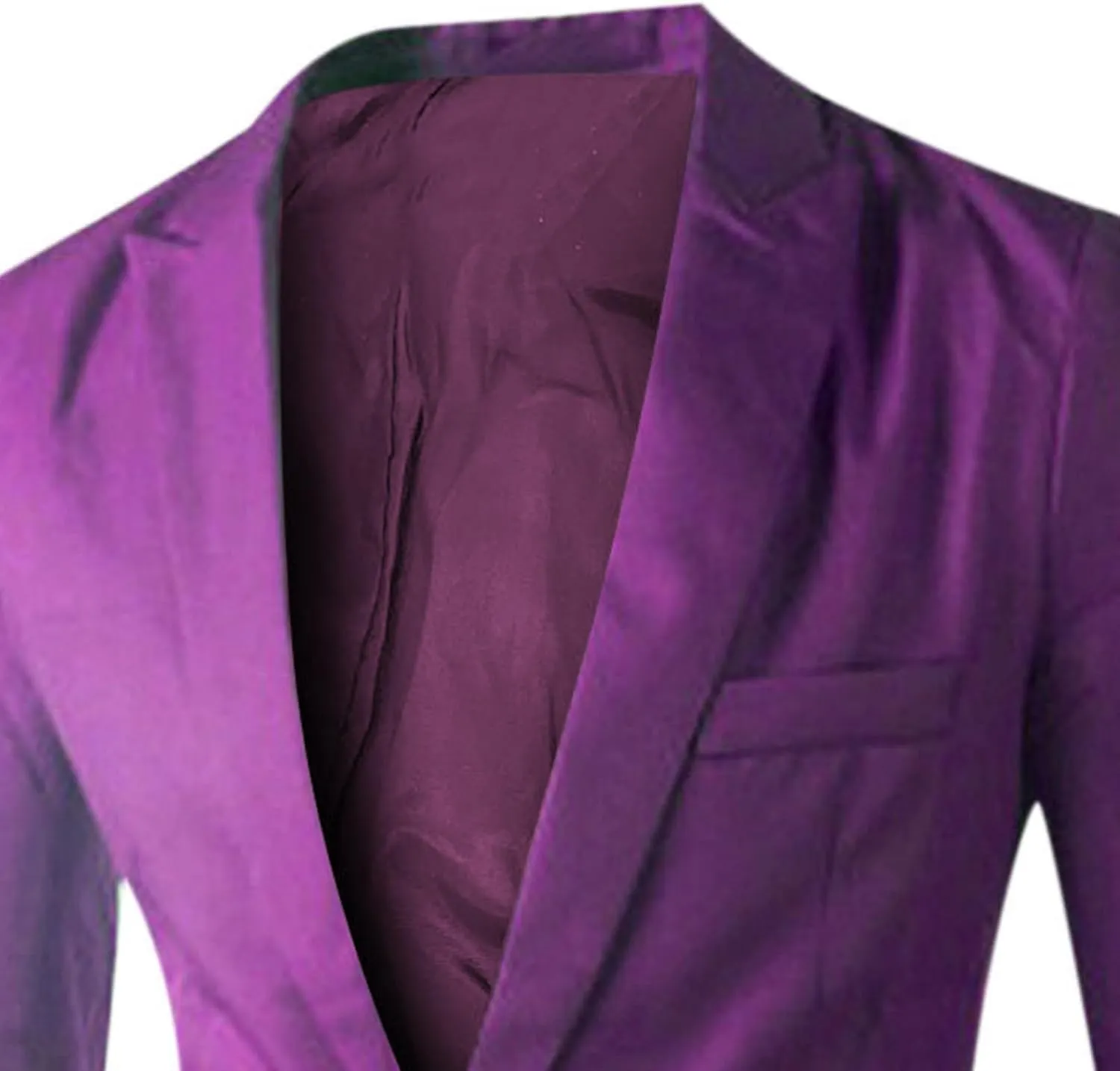 Men's Blazers Slim Fit Business Sport Coat One Button Solid Lightweight Suit Jacket for Wedding Party