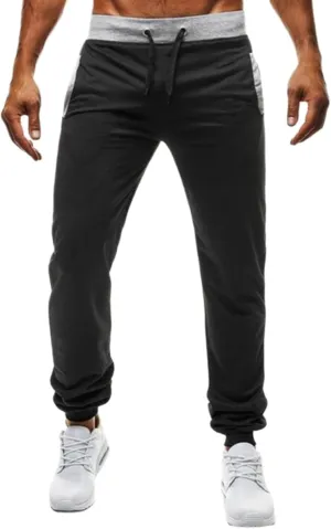 Mens Casual Joggers Pants Athletic Baggy Linen Slim Fit Pants Elastic Waist Drawstring Sweatpants Workout Trousers