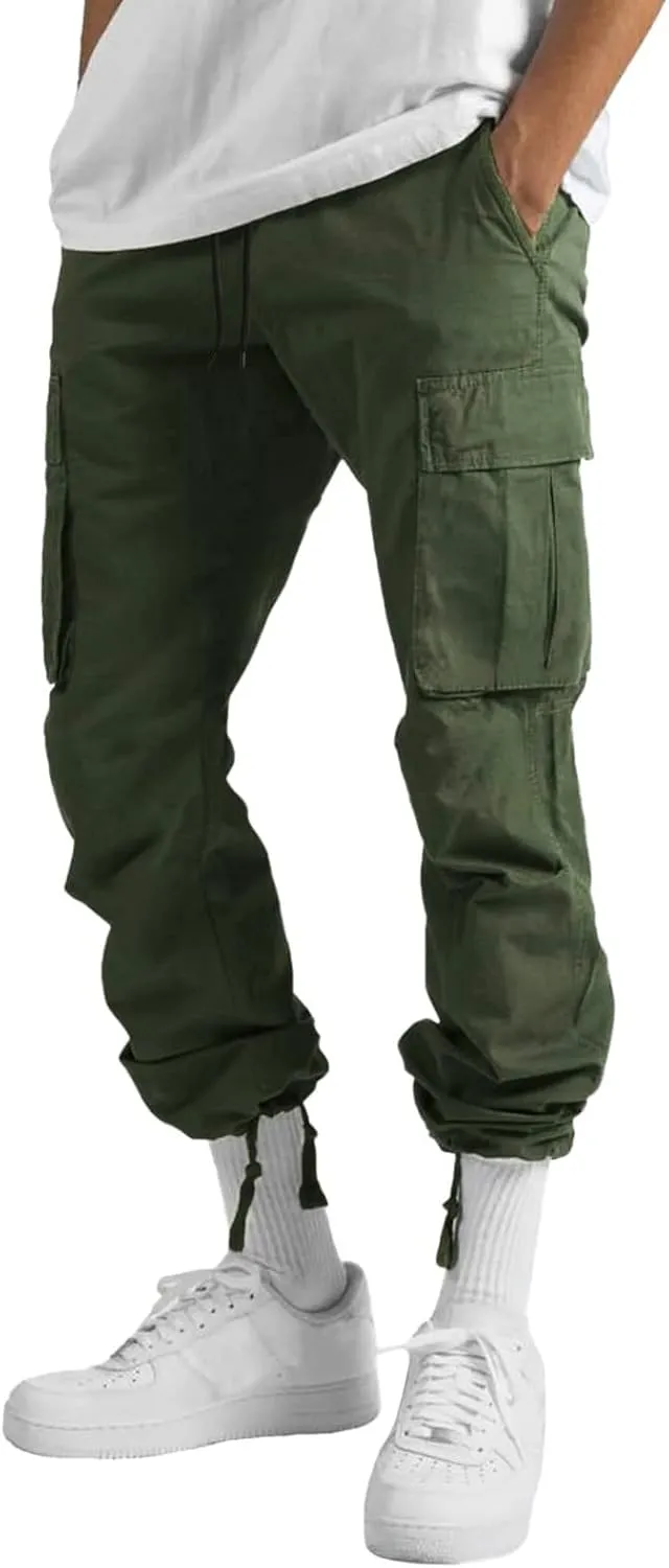 Mens Casual Joggers Unisex Fleece Jogging Bottoms Neon Orange Sweatpants Men Workout Pants for Men Travel Pants