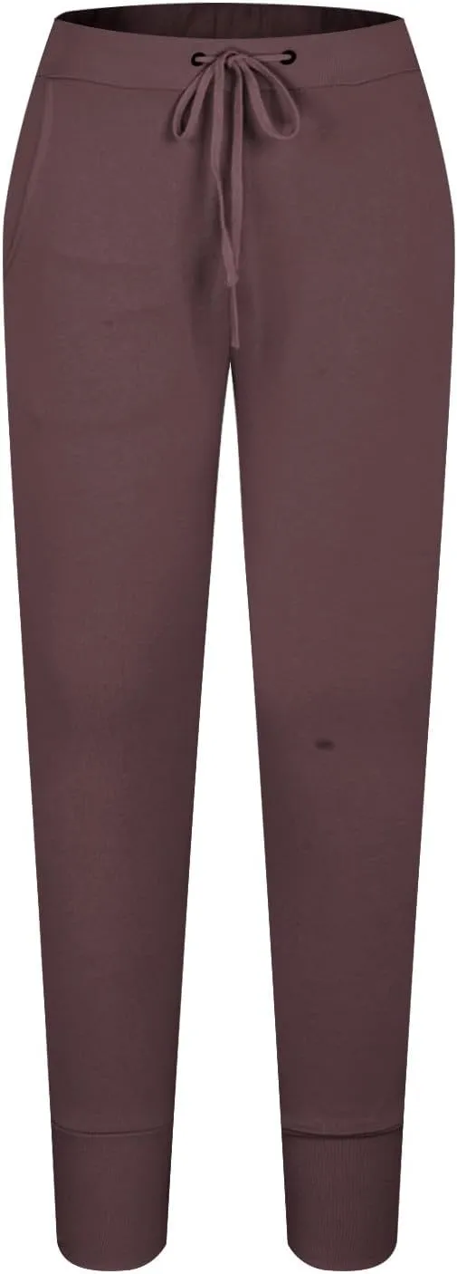 Mens Casual Pants with Pockets Chinos Pants Men Slim Fit Bound Feet Drawstring Elastic Waist Solid Color Sweatpants Trouser