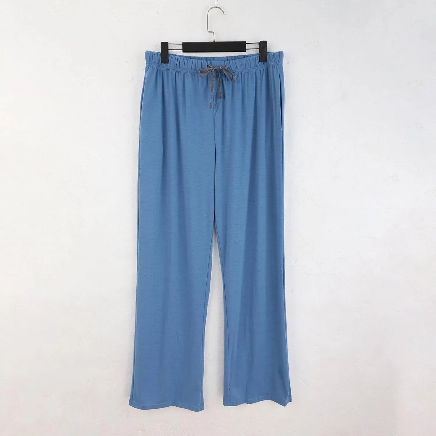 Mens Cotton Yoga Sweatpants Elastic Waist Drawstrings Straight Leg Casual Pants for Men Athletic Fit Jogging Trousers