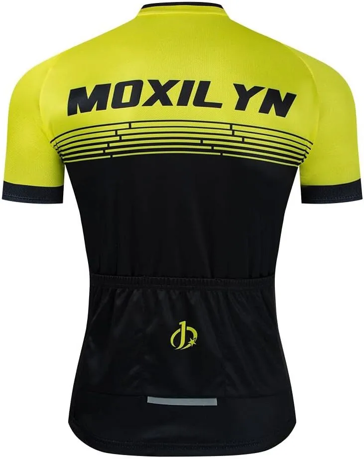 Mens Cycling Jersey Short Sleeves Funny Jerseys Quick-Drying Bike Shirt MTB Mountain Bike Shirt