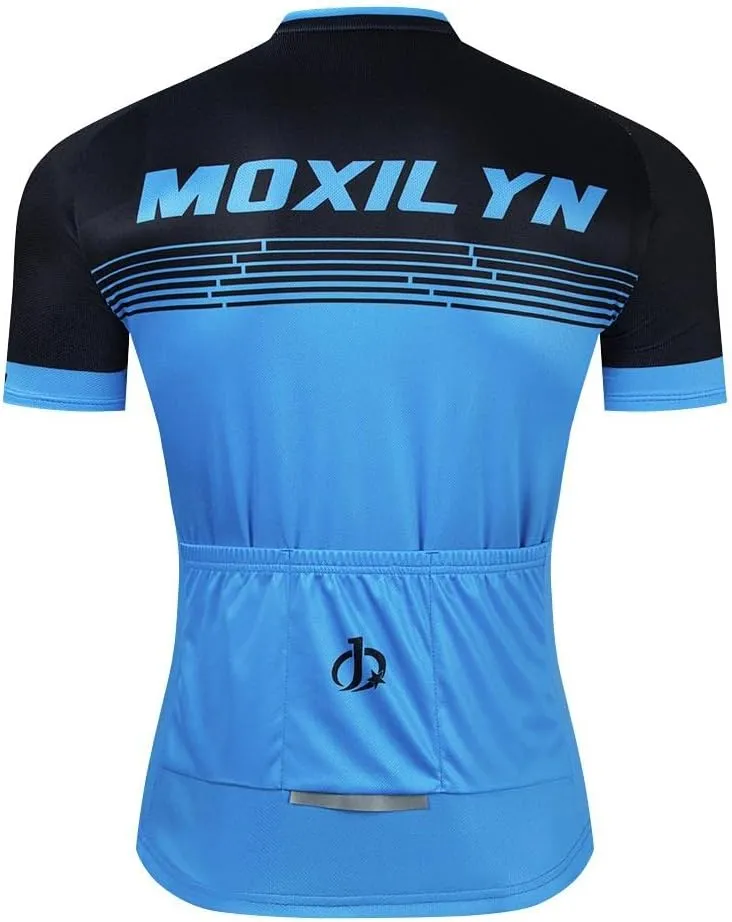 Mens Cycling Jersey Short Sleeves Funny Jerseys Quick-Drying Bike Shirt MTB Mountain Bike Shirt