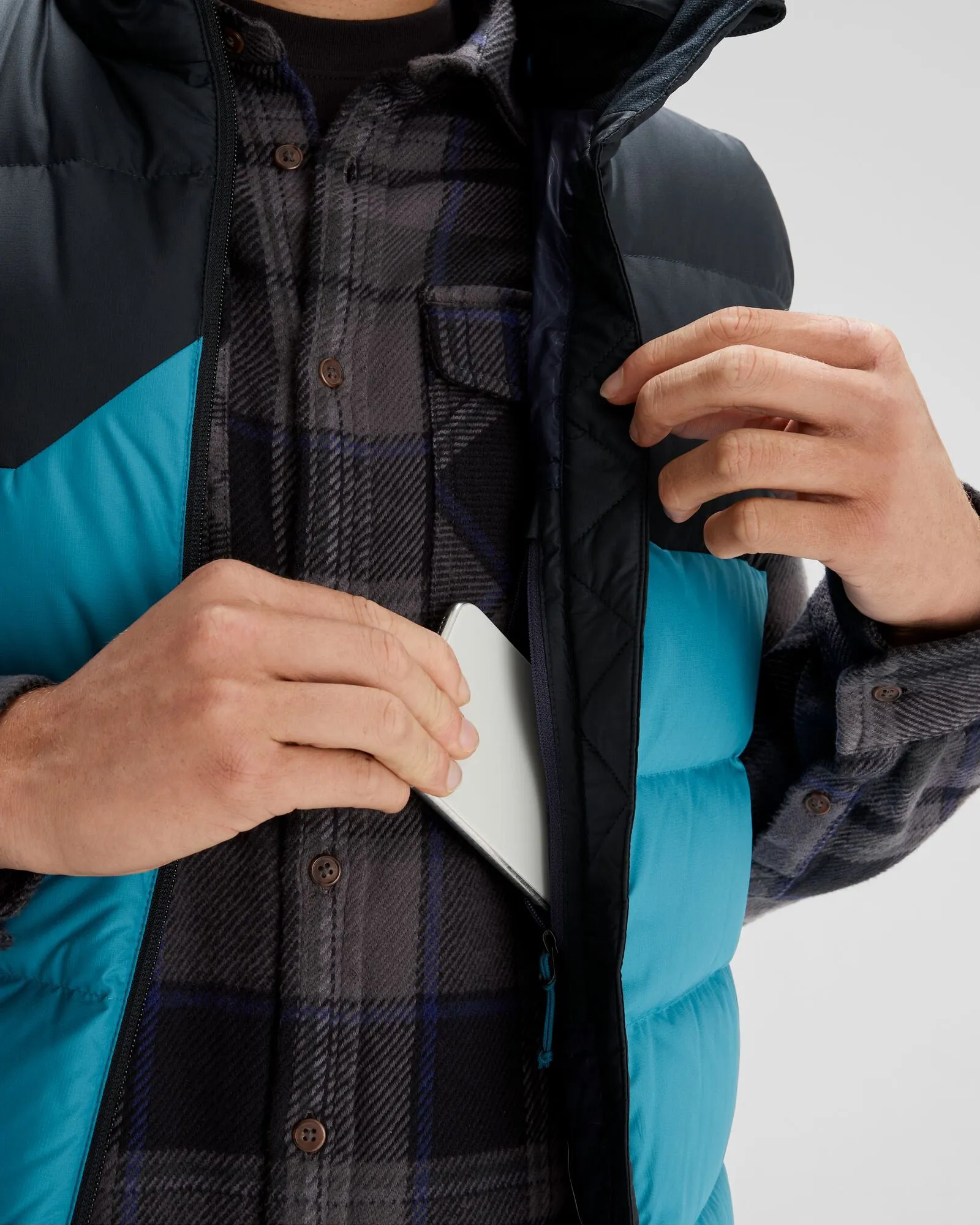 Men's Epiq Down Vest - Eddy/Meteor