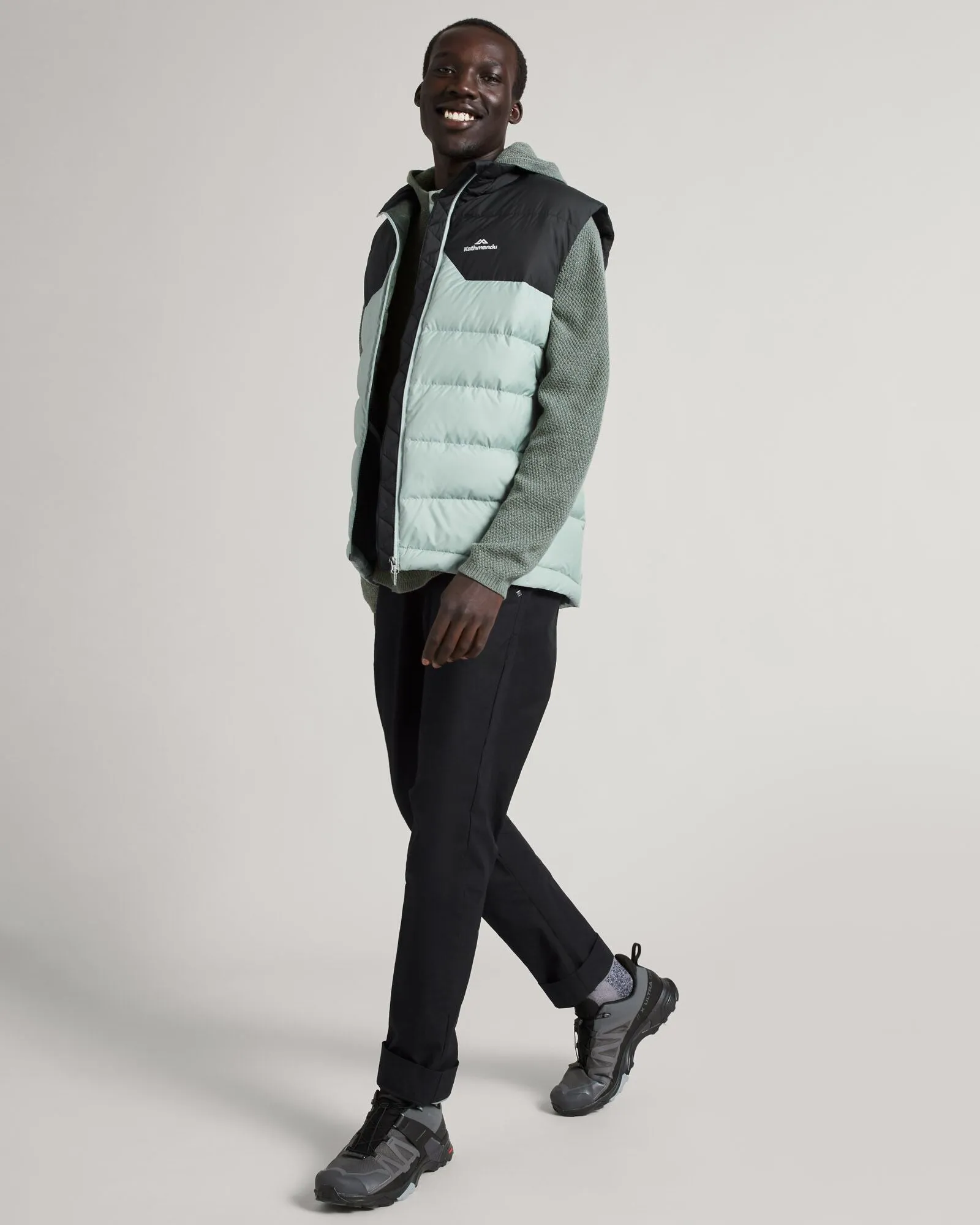 Men's Epiq Down Vest - Gum Tree/Black