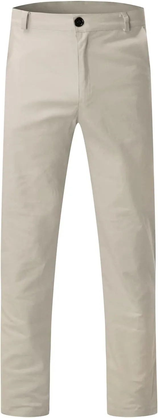 Mens Fashion Joggers Solid Color Trousers Casual Cotton Cargo Pants Loose Fit Hiking Pants Gym Sweatpants Overalls
