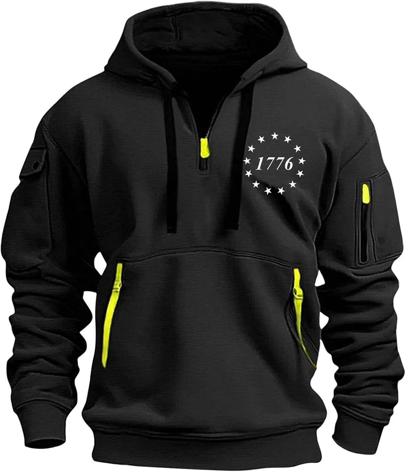 Mens Graphic Hoodies Pullover For Oversized Casual Pocket Prints Zip Up Sport Long Sleeve Sweatshirts
