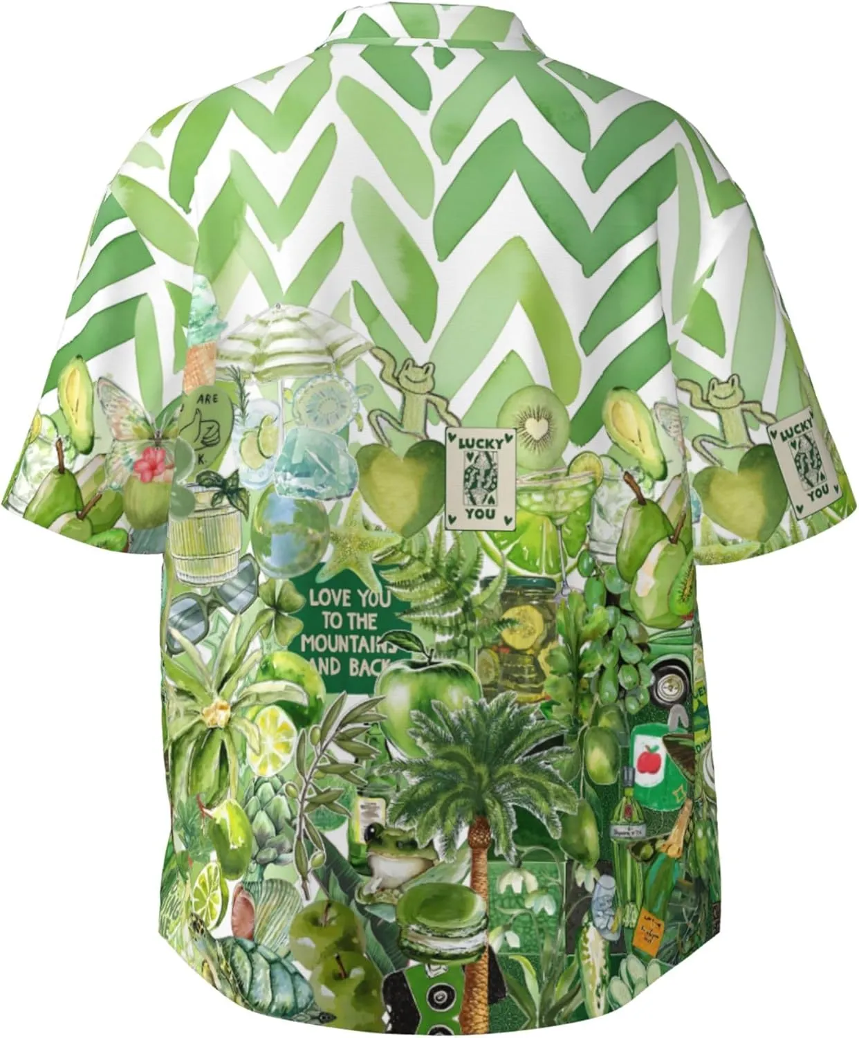 Men's Hawaiian Beach Shirt, Short Sleeve Shirts for Men, Quick-Dry Button Up Shirt