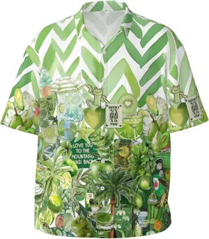 Men's Hawaiian Beach Shirt, Short Sleeve Shirts for Men, Quick-Dry Button Up Shirt