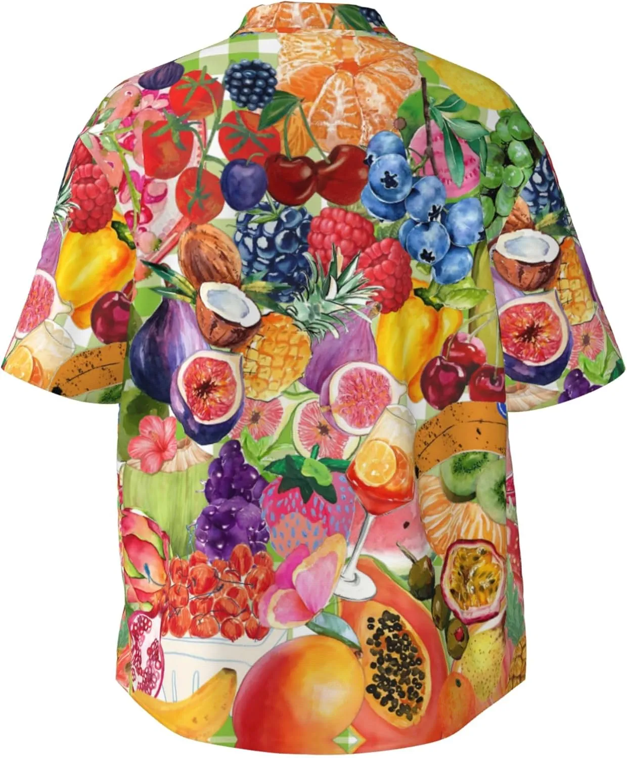Men's Hawaiian Beach Shirt, Short Sleeve Shirts for Men, Quick-Dry Button Up Shirt