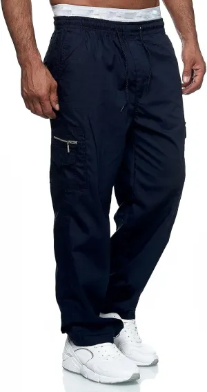 Men's Joggers Cargo Pants Drawstring Fashion Pants Sweatpants Casual Work Chino Pants with Pockets for Men