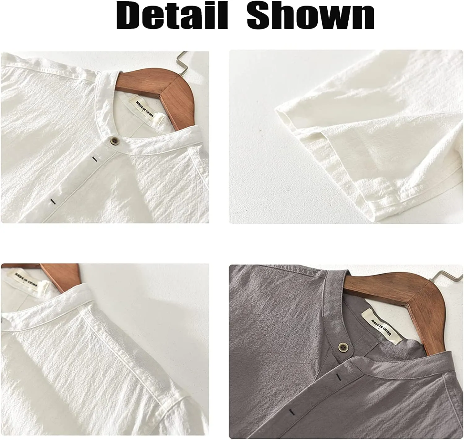 Mens Provence Linen Cotton Shirt,Casual Lightweight Linen Summer Shirt Mens