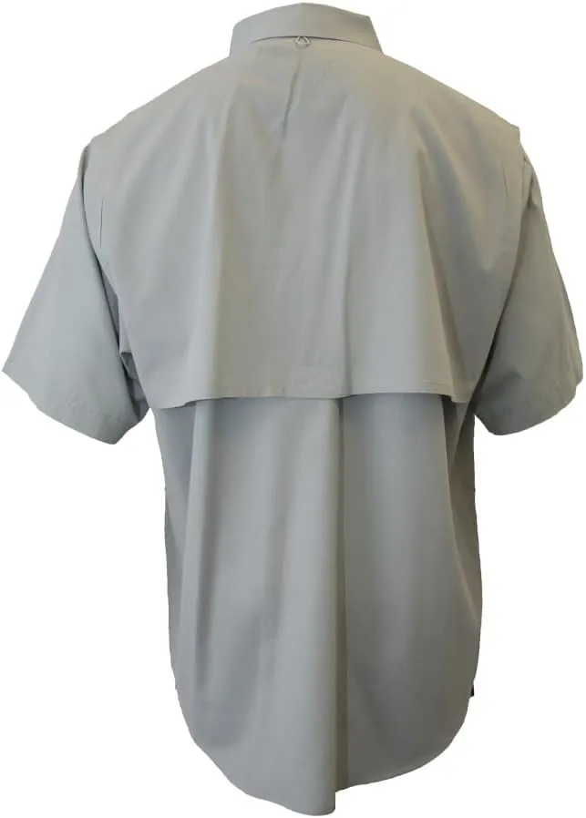 Men's Short Sleeve Fishing Button Down Shirt, Breathable Outdoors Casual Lightweight Shirt