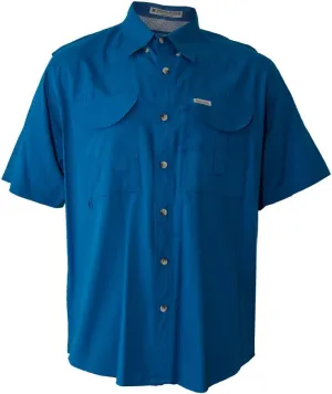 Men's Short Sleeve Fishing Button Down Shirt, Breathable Outdoors Casual Lightweight Shirt