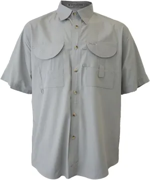 Men's Short Sleeve Fishing Button Down Shirt, Breathable Outdoors Casual Lightweight Shirt