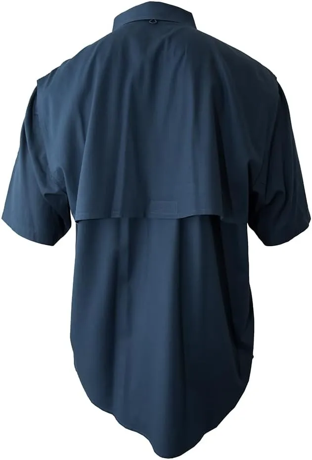 Men's Short Sleeve Fishing Button Down Shirt, Breathable Outdoors Casual Lightweight Shirt