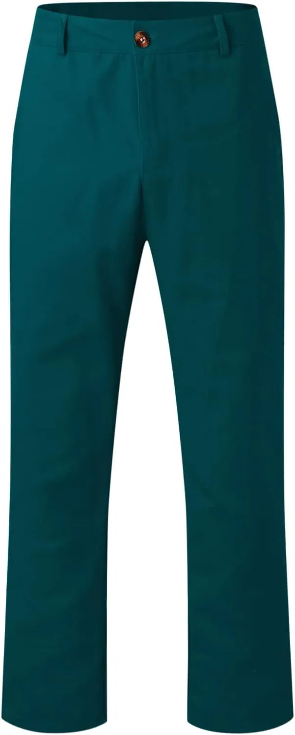 Mens Sweatpants Joggers Pants Man Classic Fit Multi Pockets Autumn & Winter Pants for Men Drawstring Cargo Flat Front