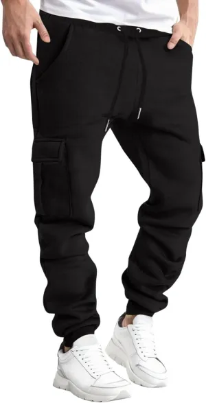 Mens Sweatpants Joggers Pants Man Men's Lightweight Sweatpants Open Bottom Loose Fit Sweat Pants for Men Straight Leg