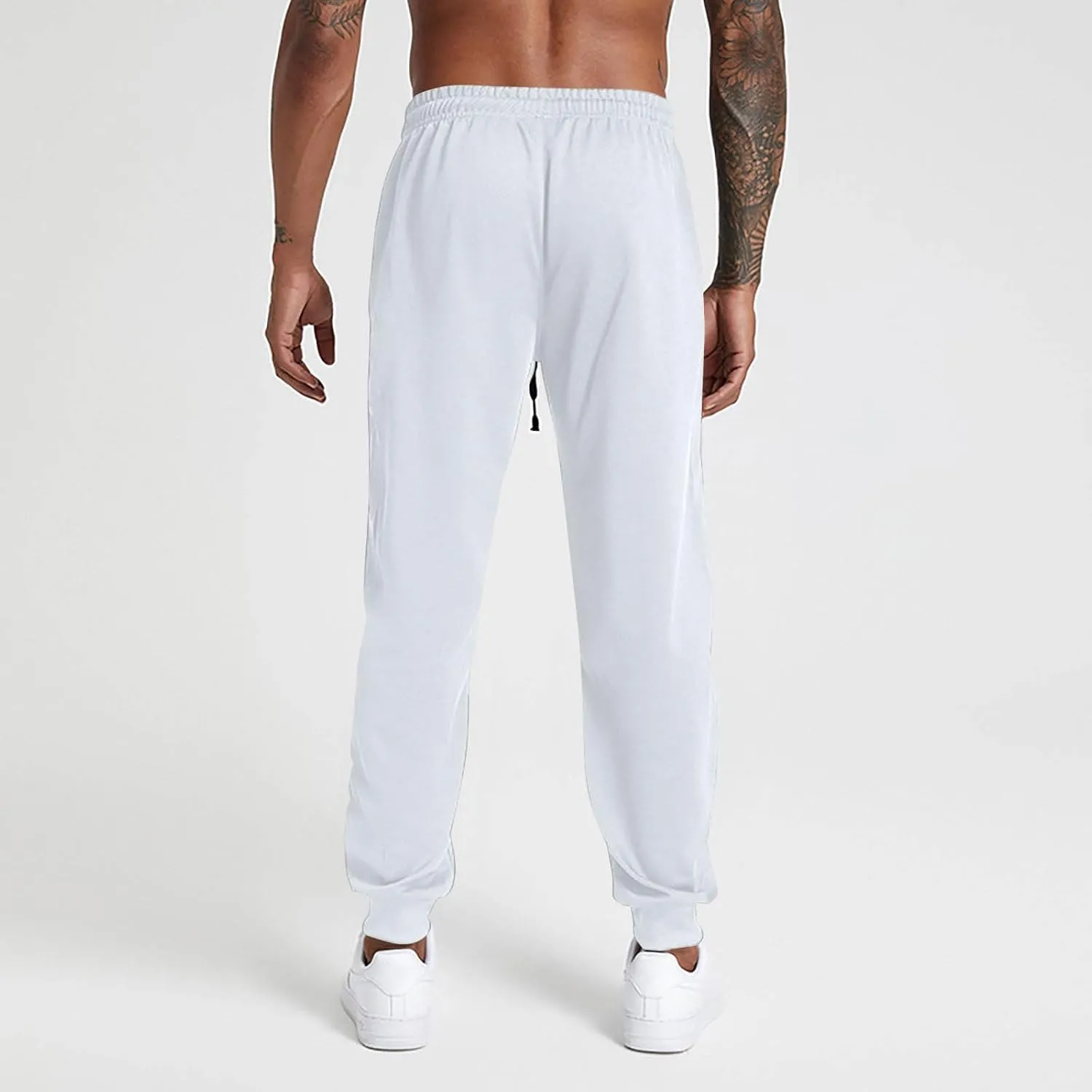 Mens Sweatpants Stylish Slim Fit Jogger Pants Casual Tapered Gym Workout Athletic Pant Loose Running Training Pants