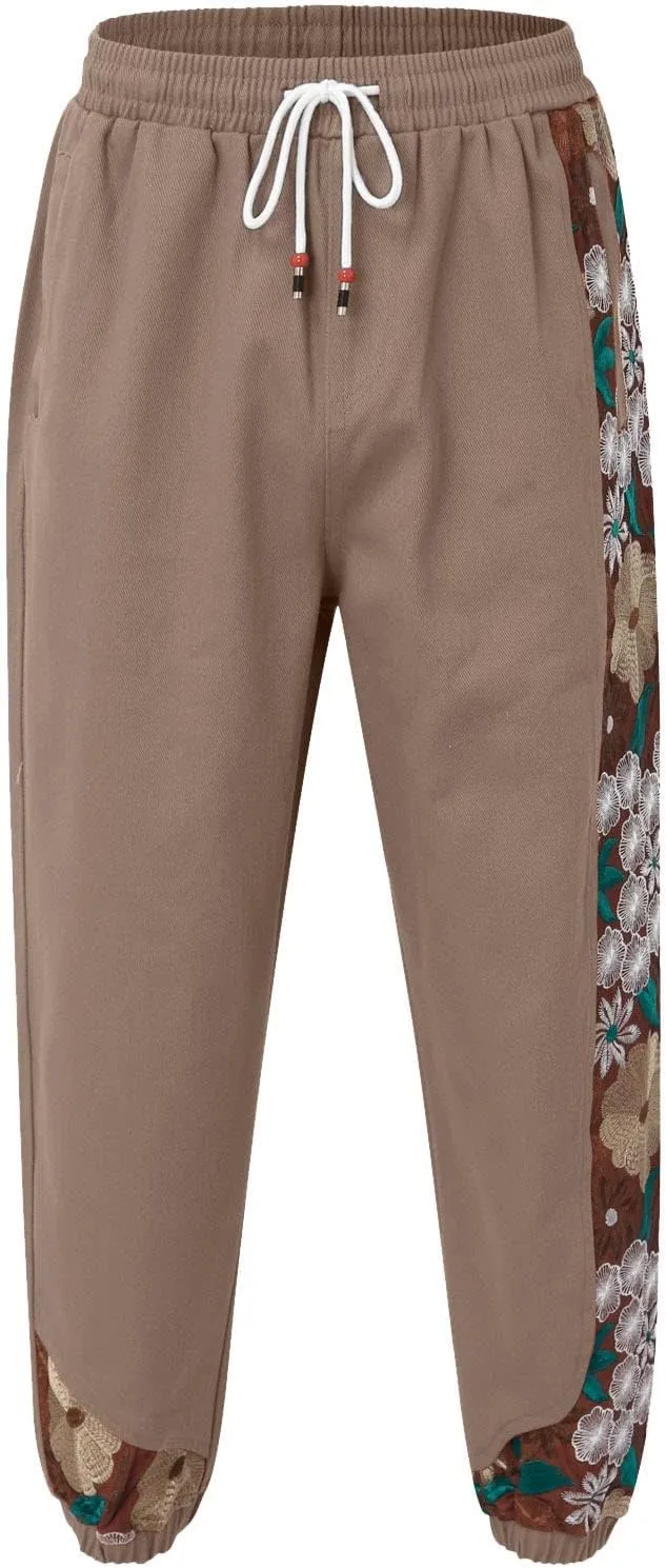 Mens Sweatpants with Pockets Big and Tall Baggy Joggers with Zipper Pockets Drawstring Sweatpants Men's Jogger Pants
