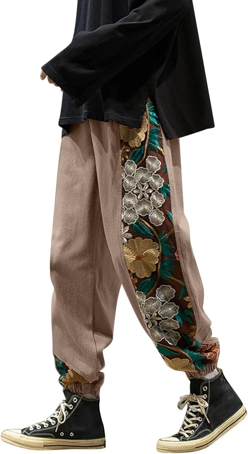 Mens Sweatpants with Pockets Big and Tall Baggy Joggers with Zipper Pockets Drawstring Sweatpants Men's Jogger Pants