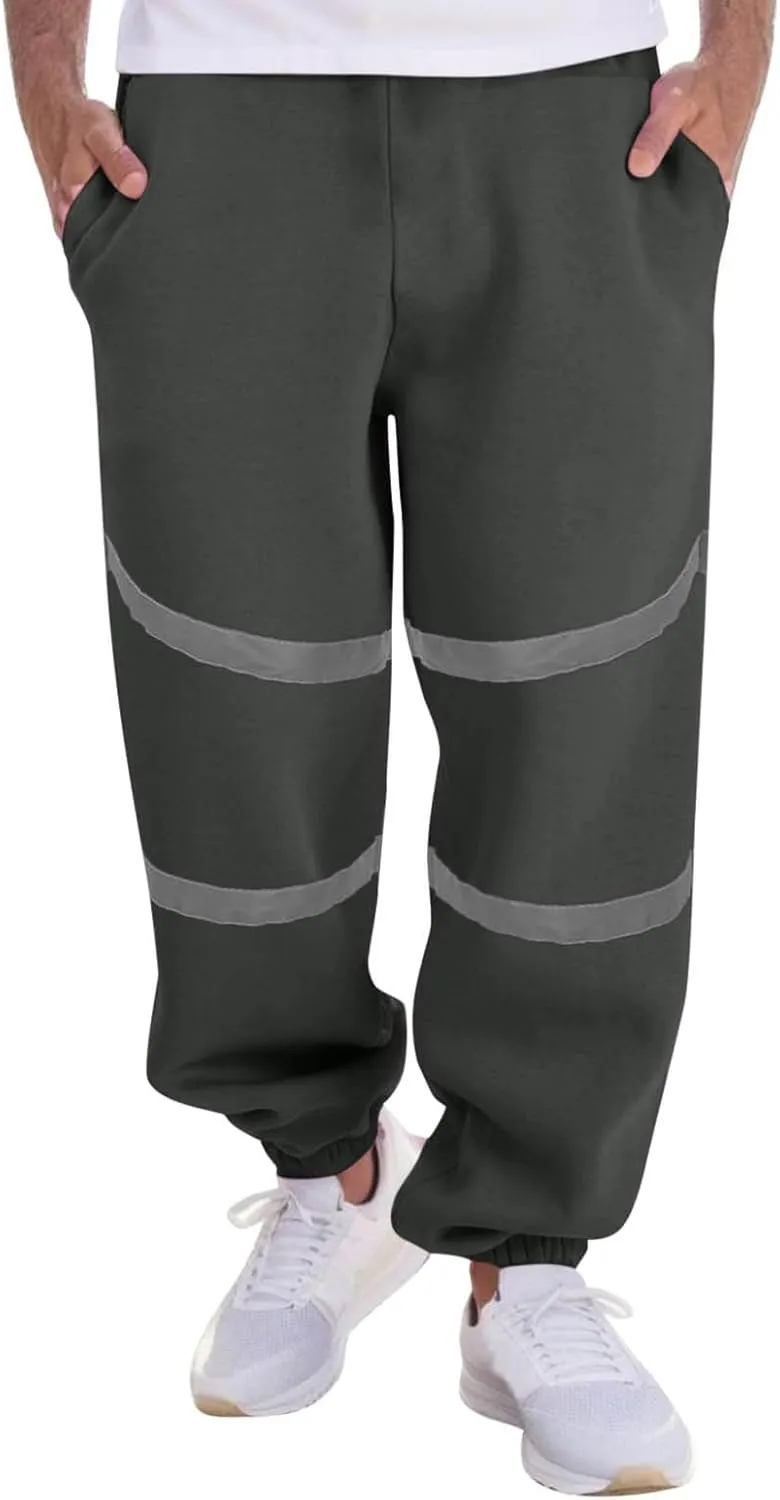 Mens Sweatpants with Pockets Big and Tall Baggy Stretch Drawstring Elastic Waist Athletic Jogger Sweat Pant with Pocket