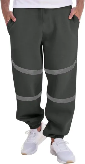 Mens Sweatpants with Pockets Big and Tall Baggy Stretch Drawstring Elastic Waist Athletic Jogger Sweat Pant with Pocket
