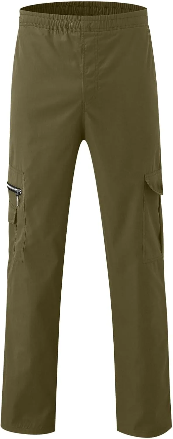Mens Sweatpants with Pockets Big and Tall Bottom Straight Leg Casual Loose Athletic Jogger Pants Men's Cargo Sweatpants