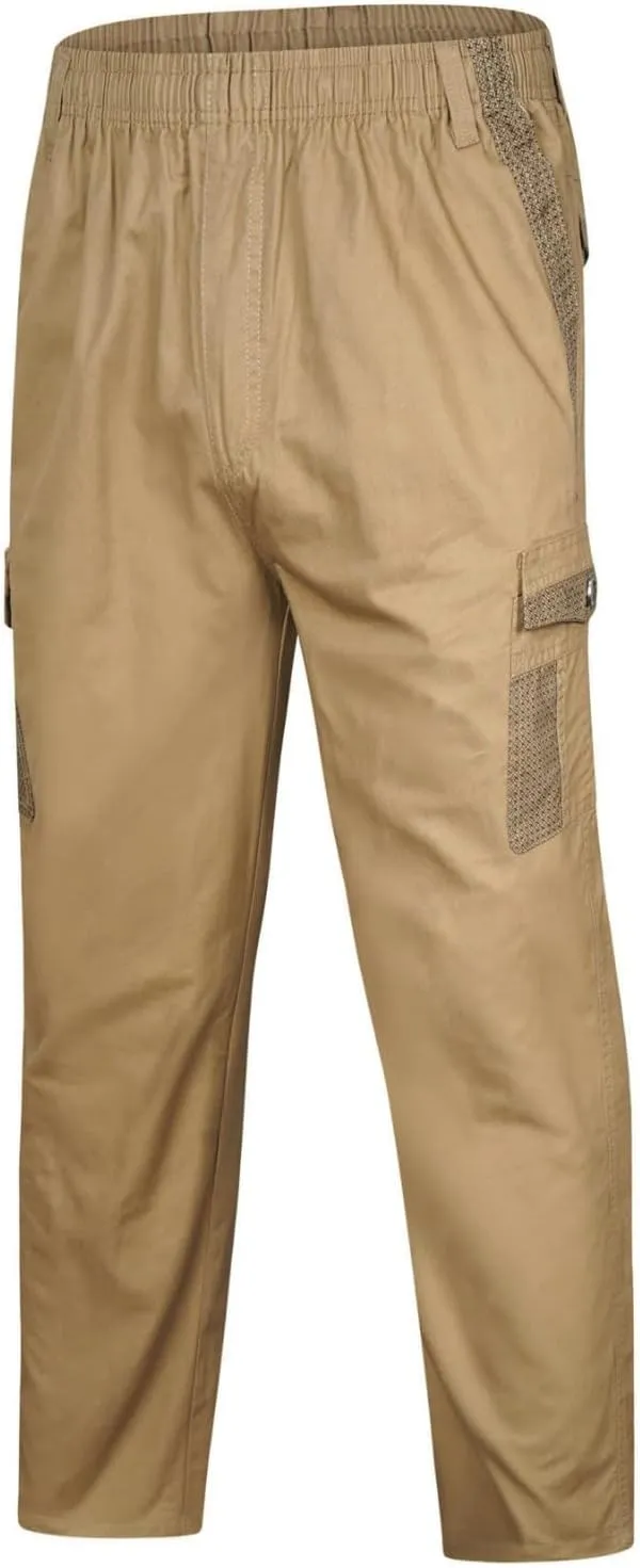 Mens Sweatpants with Pockets Big and Tall Pants Casual Color Solid Men's Trousers Leggings Multi-Pocket Pants Tooling