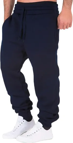 Mens Sweatpants with Pockets Mens Fashion Joggers Sports Pants Cotton Cargo Pants Sweatpants Trousers Mens Long Pants