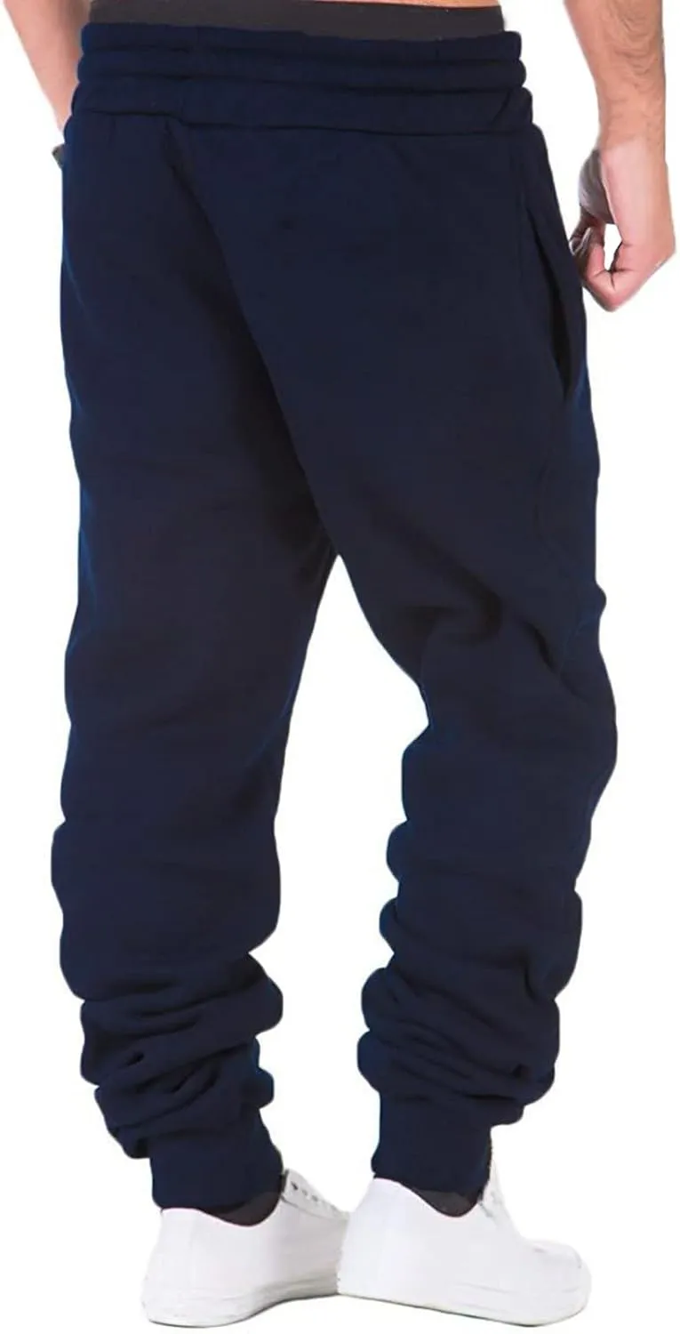 Mens Sweatpants with Pockets Mens Fashion Joggers Sports Pants Cotton Cargo Pants Sweatpants Trousers Mens Long Pants