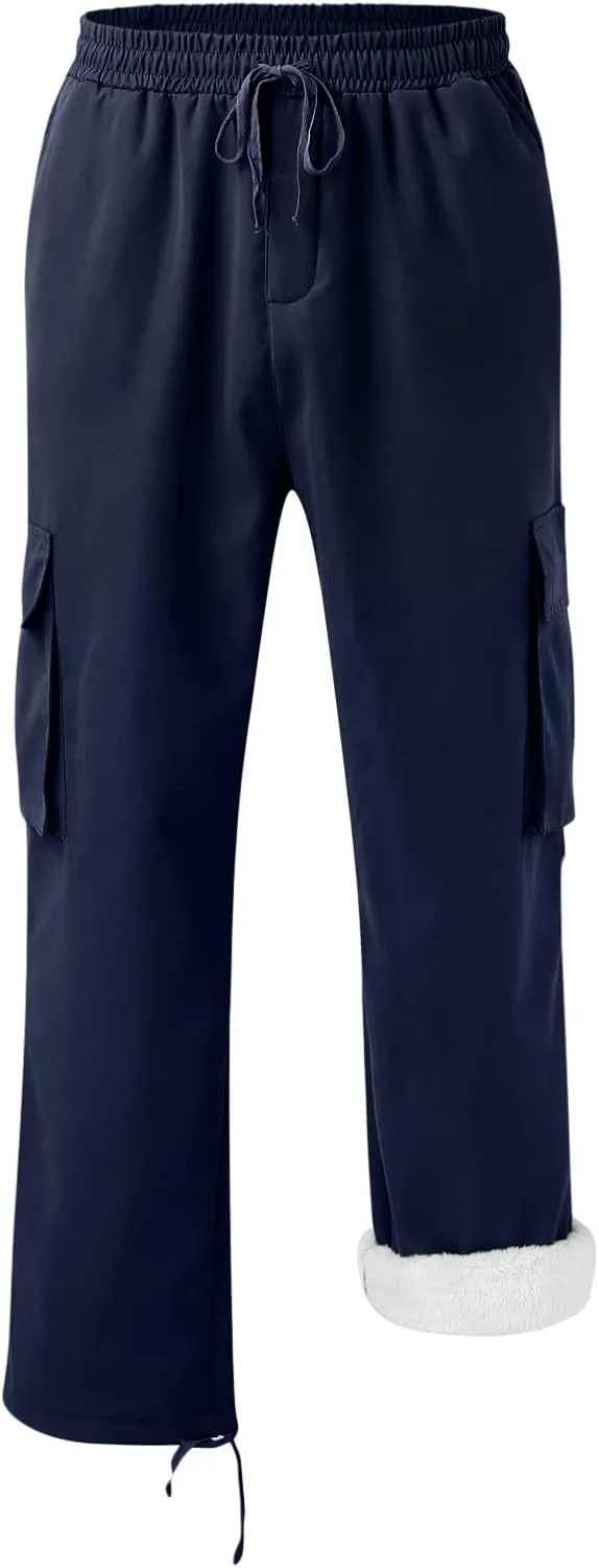 Mens Sweatpants with Pockets with Pockets Fleece Cargo Sweatpants Streetwear Hip Hop Pants Cargo Pants Joggers Casual