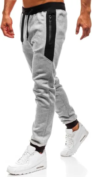 Mens Workout Cargo Sweatpants Fit Men's Classic-Fit Expandable-Waist Flat-Front Pant Mens Joggers with Pockets Cargo