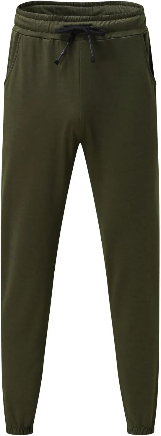 Mens Workout Cargo Sweatpants Sports Trousers Stretch Elastic Waist Gym Running Pants Cargo Hiking Pants Lightweight