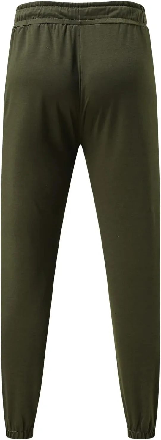 Mens Workout Cargo Sweatpants Sports Trousers Stretch Elastic Waist Gym Running Pants Cargo Hiking Pants Lightweight